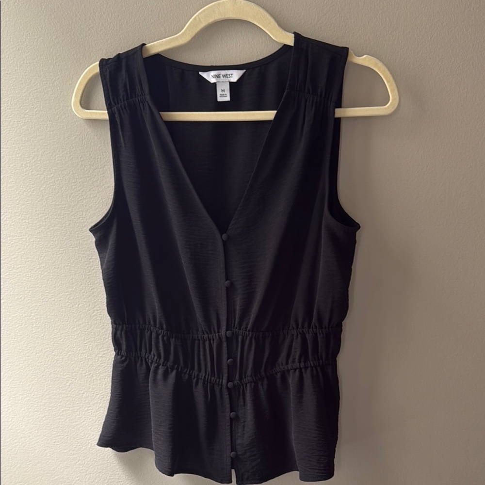 Nine West black dressy tank